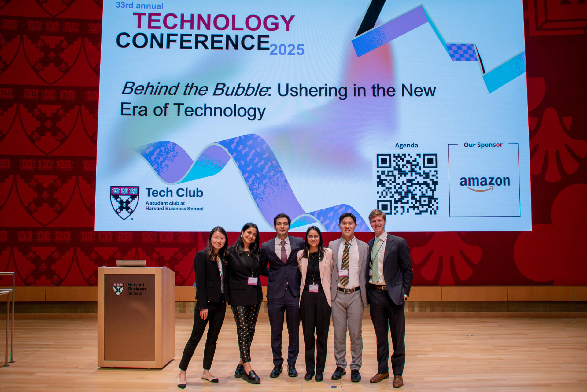Tech Club team on the conference stage